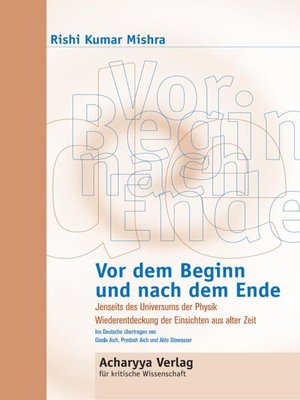 cover image of Vor dem Beginn und nach dem Ende